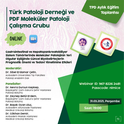 The Turkish Society of Pathology and Federation of Turkish Patology Societies Molecular Pathology Working Group