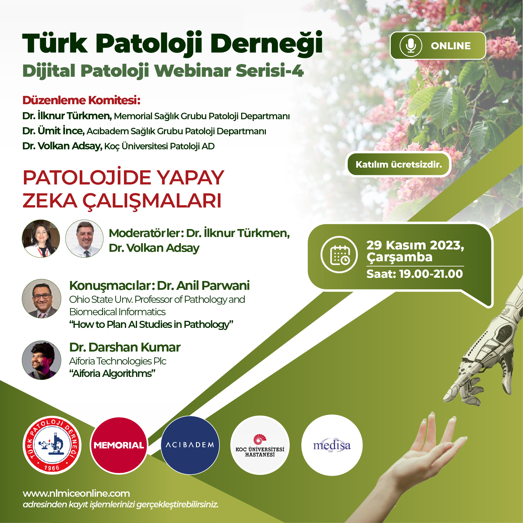 Dijital Patoloji Webinar Serisi-4 Patolojide Yapay Zeka Çalışmaları