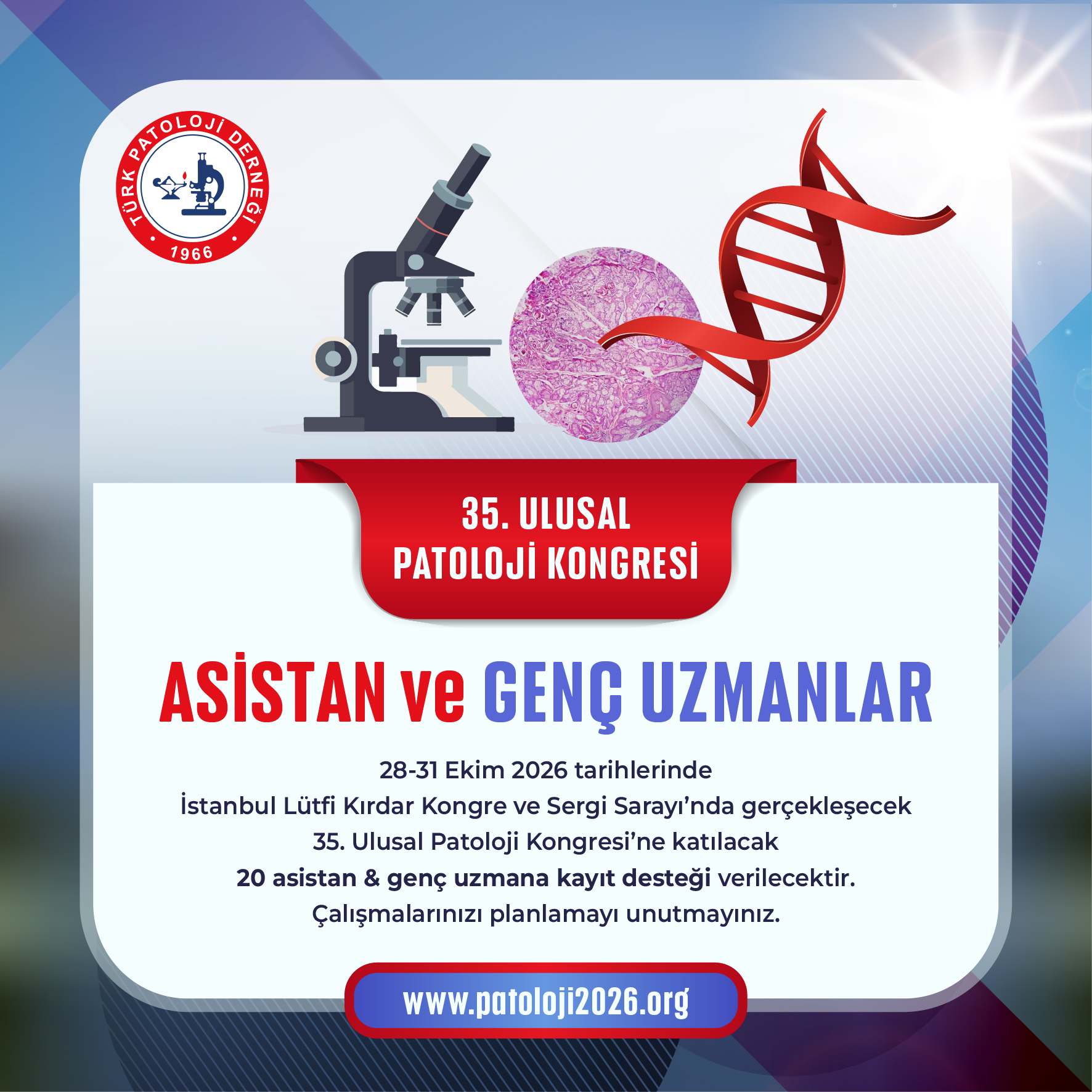 35. Ulusal Patoloji Kongresi Kayıt Desteği