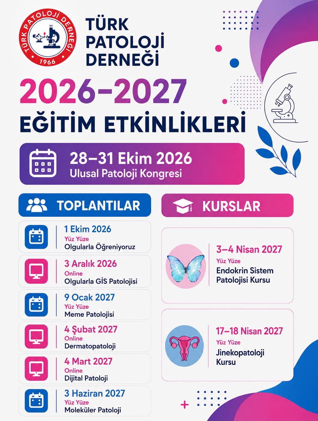 2026-2027 Eğitim Etkinlikleri